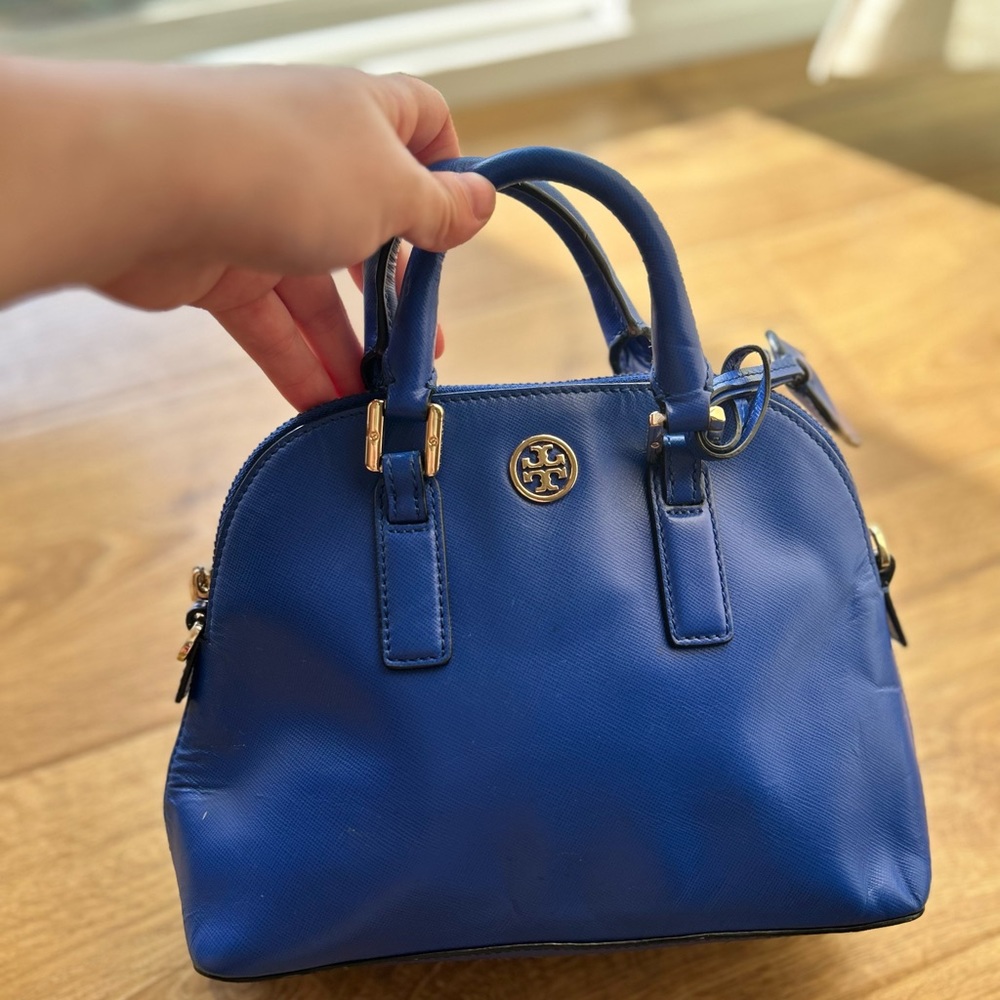 Tory Burch Cobalt Blue Purse/Dome Crossbody
